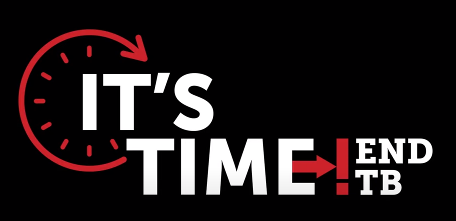 It's Time to End TB! decorative logo