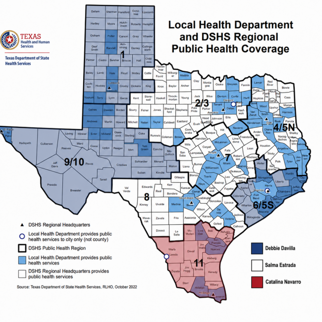 Texas Region Map Breakdown By Nurse Consultant